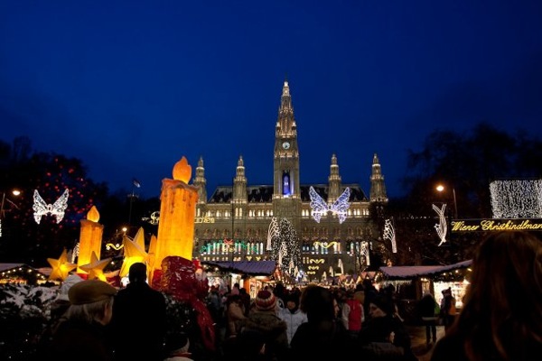 Vienna Rathaus Townhall Christmas markets