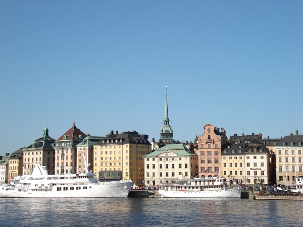 Colourful buildings in Stockholm